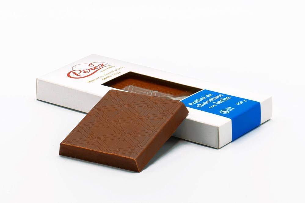 Praliné de Chocolate con Leche 36% Cacao 150g - Chocolates Pérez - chocolateSI.com