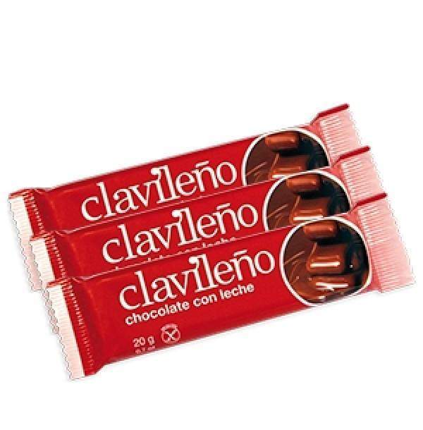 Chocolatinas con Leche 20g - caja de 30 minichocolates - Chocolates Clavileño - chocolateSI.com