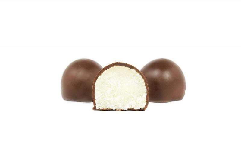 Bolitas de Coco bañado en chocolate, 200 gramos-ChocolateSI-bombones,Con Coco,Navidad,Sin Gluten,turrones artesanos