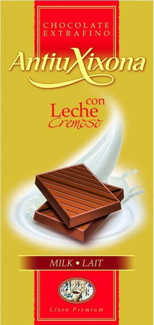 Chocolate con Leche Antiu Xixona Premium Caja de 30 unidades-ChocolateSI-antiu xixona,Cajas,tabletas