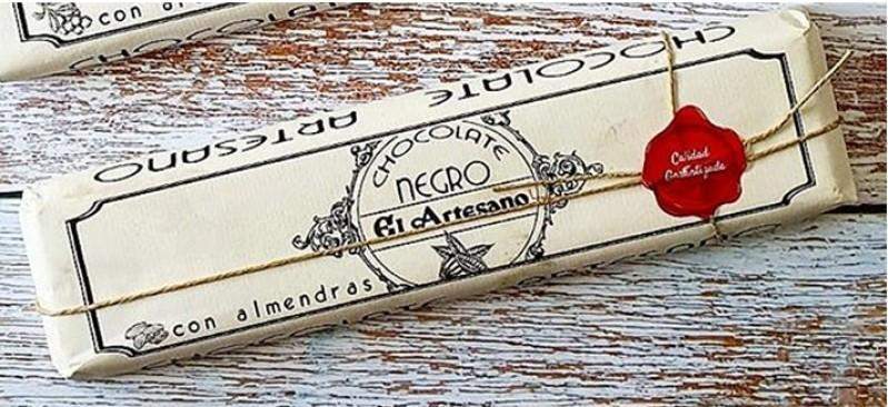 Lingote de Chocolate negro con Arándanos 52% cacao 300g - El Artesano-ChocolateSI-Chocolate Negro,Con Almendras,Con Arandanos,el artesano,Sin Gluten,tabletas