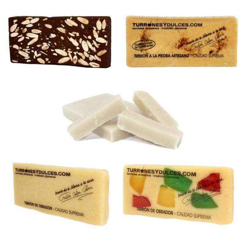 Lote de 5 turrones para veganos - chocolateSI.com
