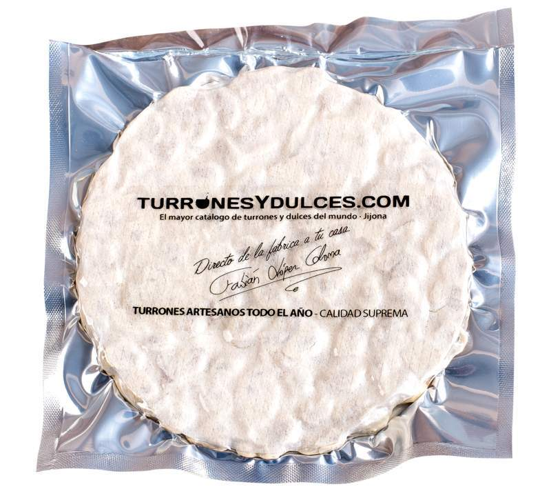 Tortas de Turrón de Alicante 200g-ChocolateSI-Con Almendras,Duro,Sin Gluten,Sin Lactosa,Tortas,turrones artesanos