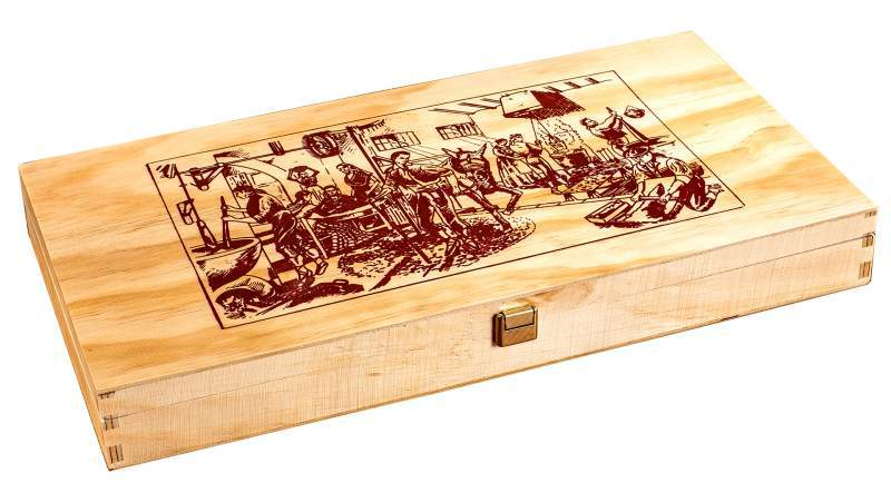 Caja de madera con tapa para 5 turrones (vacía) - Madera Natural de Pino Barnizada - Formato Estuche con visagras doradas-ChocolateSI-Blandos,Cajas,Con Almendras,Con Frutas,Duro,Estuches,Lotes,Sin Gluten,turrones artesanos