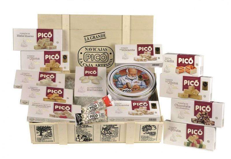 Navicaja " La Grande "-ChocolateSI-Cajas,Con Almendras,Con Coco,Con Frutas,Grandes,Lotes,Navidad,Nueces,Tortas