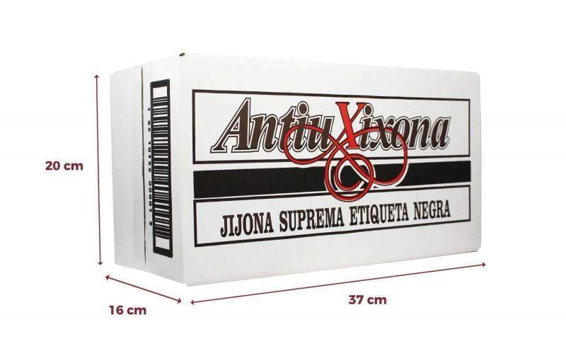 Caja de 12 unidades de Turrón de Yema Tostada Antiu Xixona Etiqueta Negra 300g-ChocolateSI-Cajas,Con Almendras,Sin Gluten
