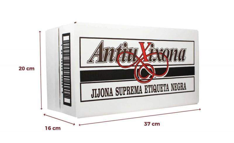 Caja de 12 unidades de Turrón de Yema Tostada Antiu Xixona Etiqueta Negra 300g-ChocolateSI-Cajas,Con Almendras,Sin Gluten
