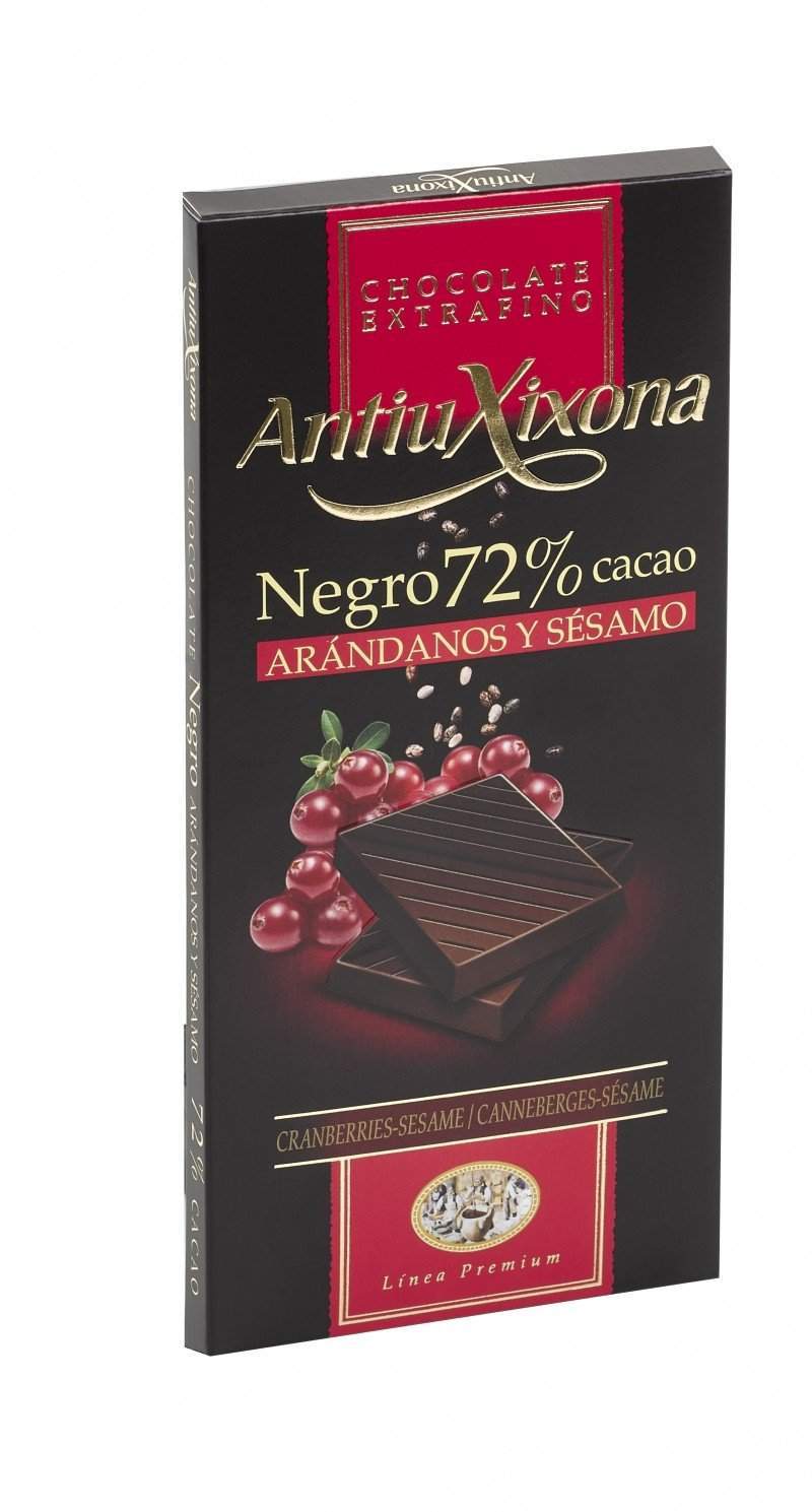 Lote 4 Chocolates Puros de la marca Antiu Xixona - Calidad Premium Extrafino-ChocolateSI-70%,80%,antiu xixona,Chocolate Negro,Con Frutas,Sin Gluten