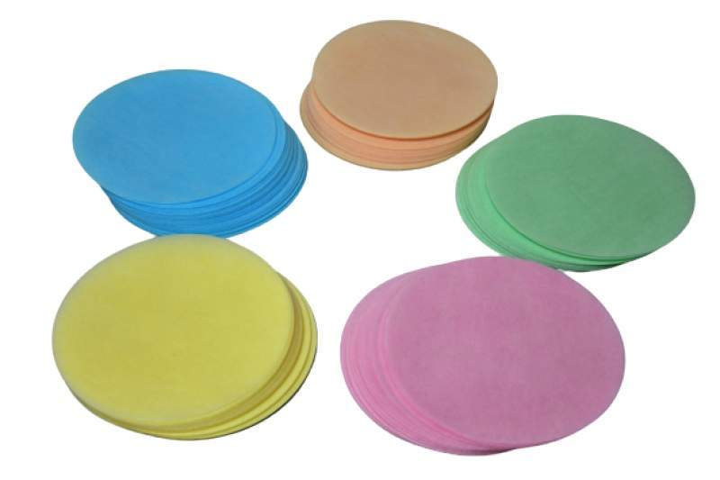 Obleas de colores redondas acabado liso para turrones, pasteleria formato circular  25 hojas-ChocolateSI-Con Naranja,Sin Azúcar,turrones artesanos