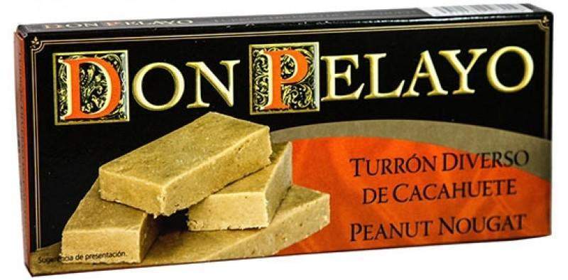 Turrón de Cacahuete Don Pelayo - 200g-ChocolateSI-Blandos,Con Cacahuete,Con Frutos Secos