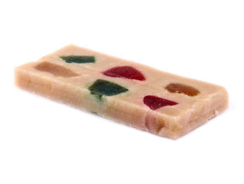 Turrón Fruta 300 grs.-ChocolateSI-Con Almendras,Con Frutas,Sin Gluten,turrones artesanos