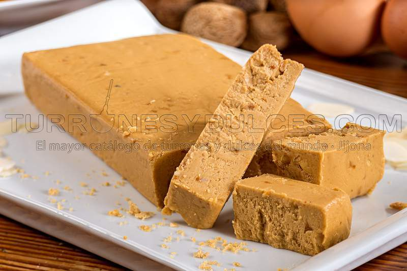 Turrón de Jijona con 74% de Almendra Marcona, el máximo porcentaje - Edición Gourmet 300 gramos-ChocolateSI-Blandos,Con Almendras,Gourmet,Navidad,Sin Gluten,Sin Lactosa,turrones artesanos