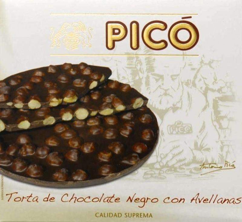 Caja de 24 unidades de Tortas de chocolate con Avellanas Pico-ChocolateSI-Avellanas,Cajas,Con Almendras,Tortas